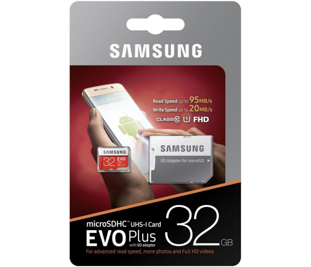 Samsung 32GB microSDHC Evo Plus zapis20MB/s odczyt95MB/s - 360783 - zdjęcie 4